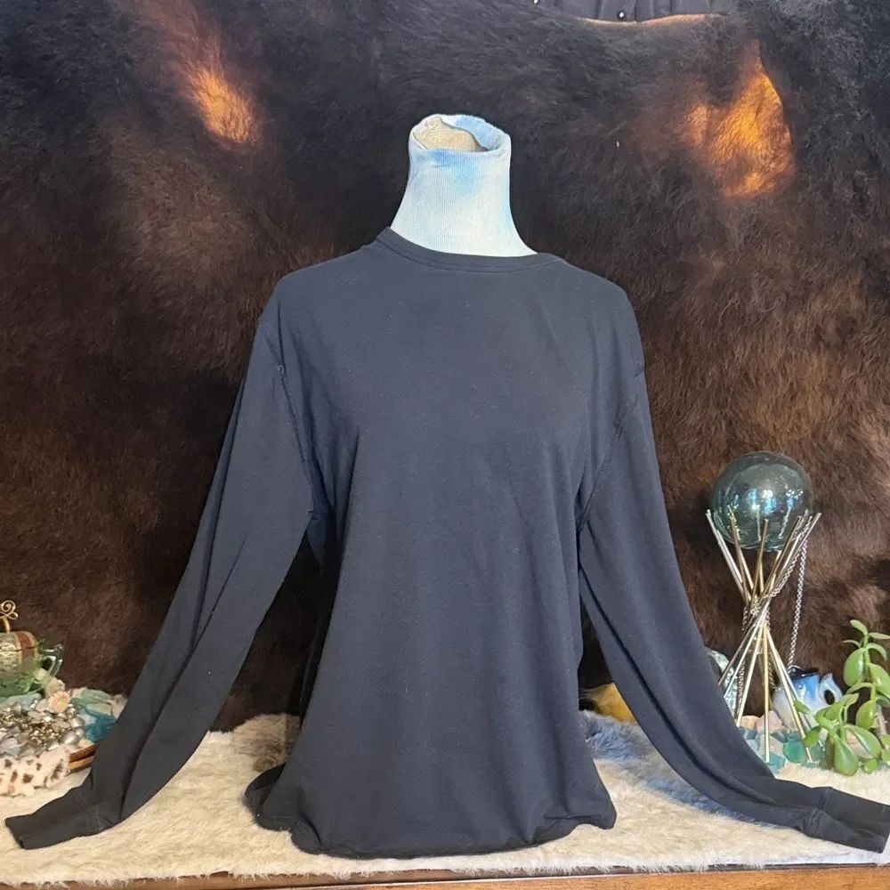 Lucky BrandโBlack Long Sleeve Crewneck Top L (BK6)